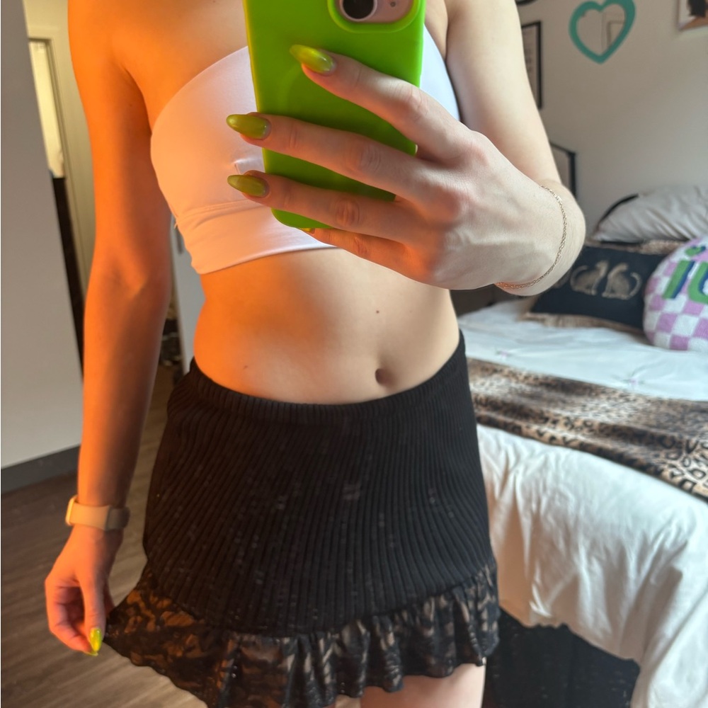 Tiger Mist Knit Lace Skirt